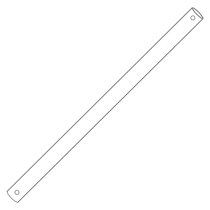 1800mm Brushed Aluminium Down Rod Threaded – Discount Lighting & Fans