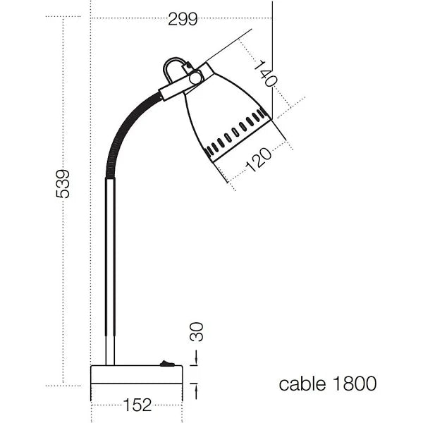 Nova Table Lamp - Dark Grey