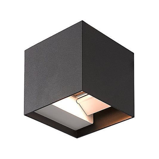 Led Cube Wall Light - Black