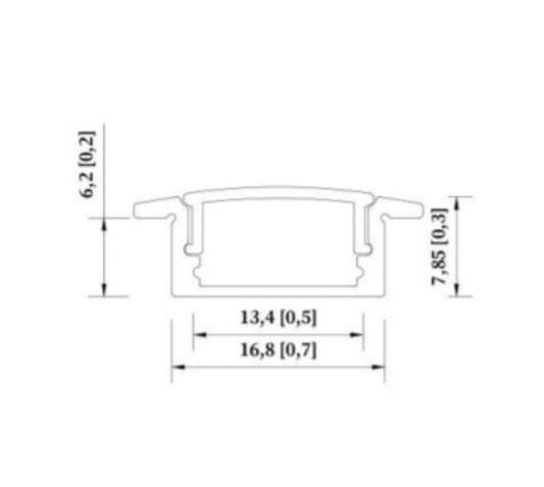 3mtr Recessed Profilesw-A1708-3m-Bk