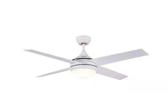Ceiling Fan With LED Light - White