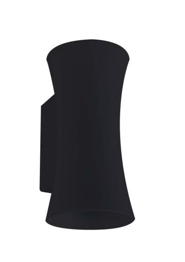 10w LED Wall Pillar Light Black