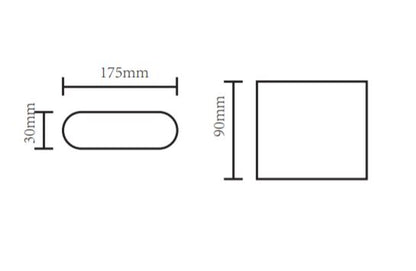 Ultra Slim Wall Light Tricolourst365/Bk/Tc