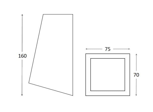 Wedge Wall Light - Stainless Steel