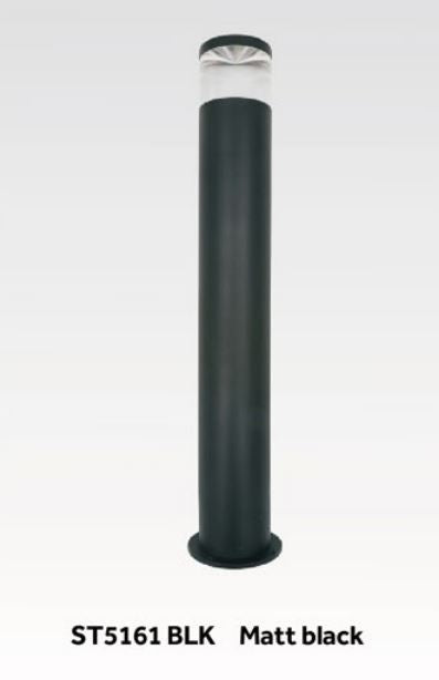 Perspex Glass Bollard Light - Titanium