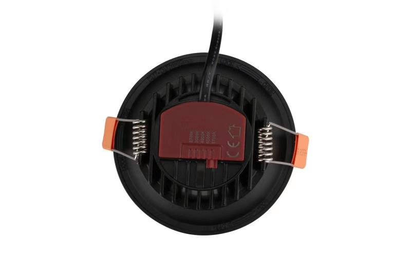 15w LED Downlight 5c Temp. Black