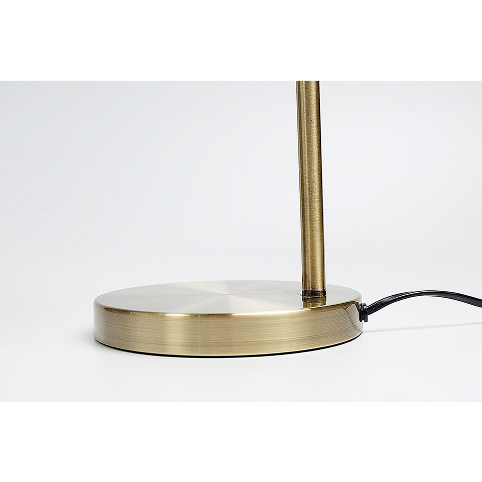 Manor Metal Table Lamp - Weathered Brass