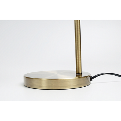 Manor Metal Table Lamp - Weathered Brass