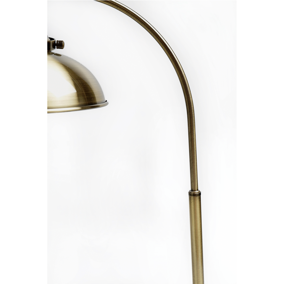 Manor Metal Floor Lamp - Weathered Brass