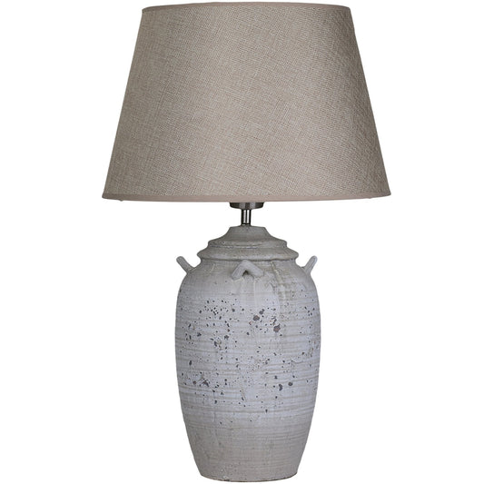 Ebony Ceramic Table Lamp - Grey