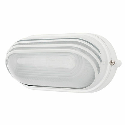 Essex 7.5w LED Ip54 Outdoor Oval Louvered Bunker Light
