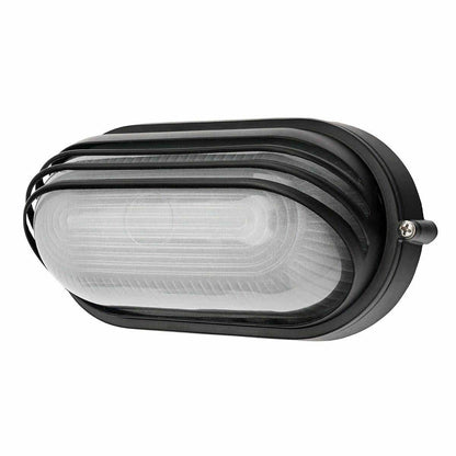 Essex 7.5w LED Ip54 Outdoor Oval Louvered Bunker Light
