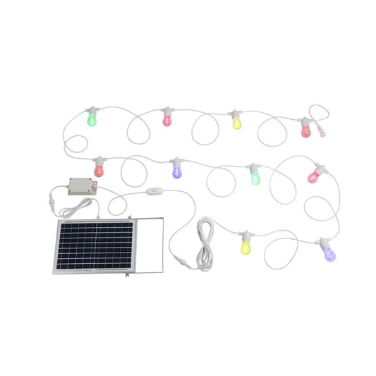Festoon 2 Solar Kit White & Multi Colour