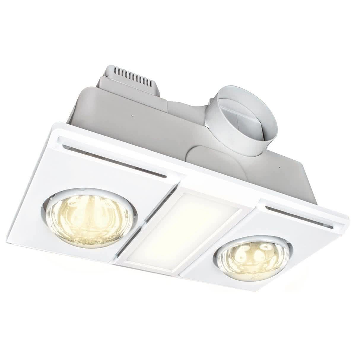 Supernova Ii Duo Bathroom 3 In 1 Heater Exhaust Fan Light
