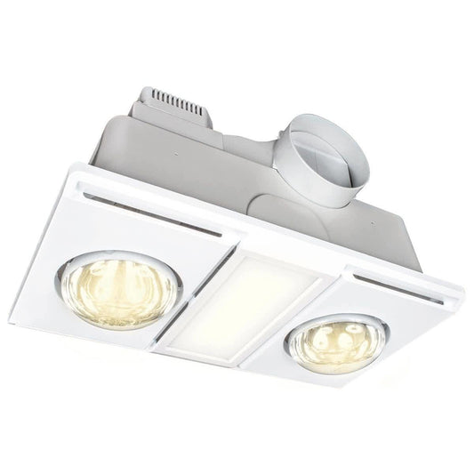 Supernova Ii Duo Bathroom 3 In 1 Heater Exhaust Fan Light