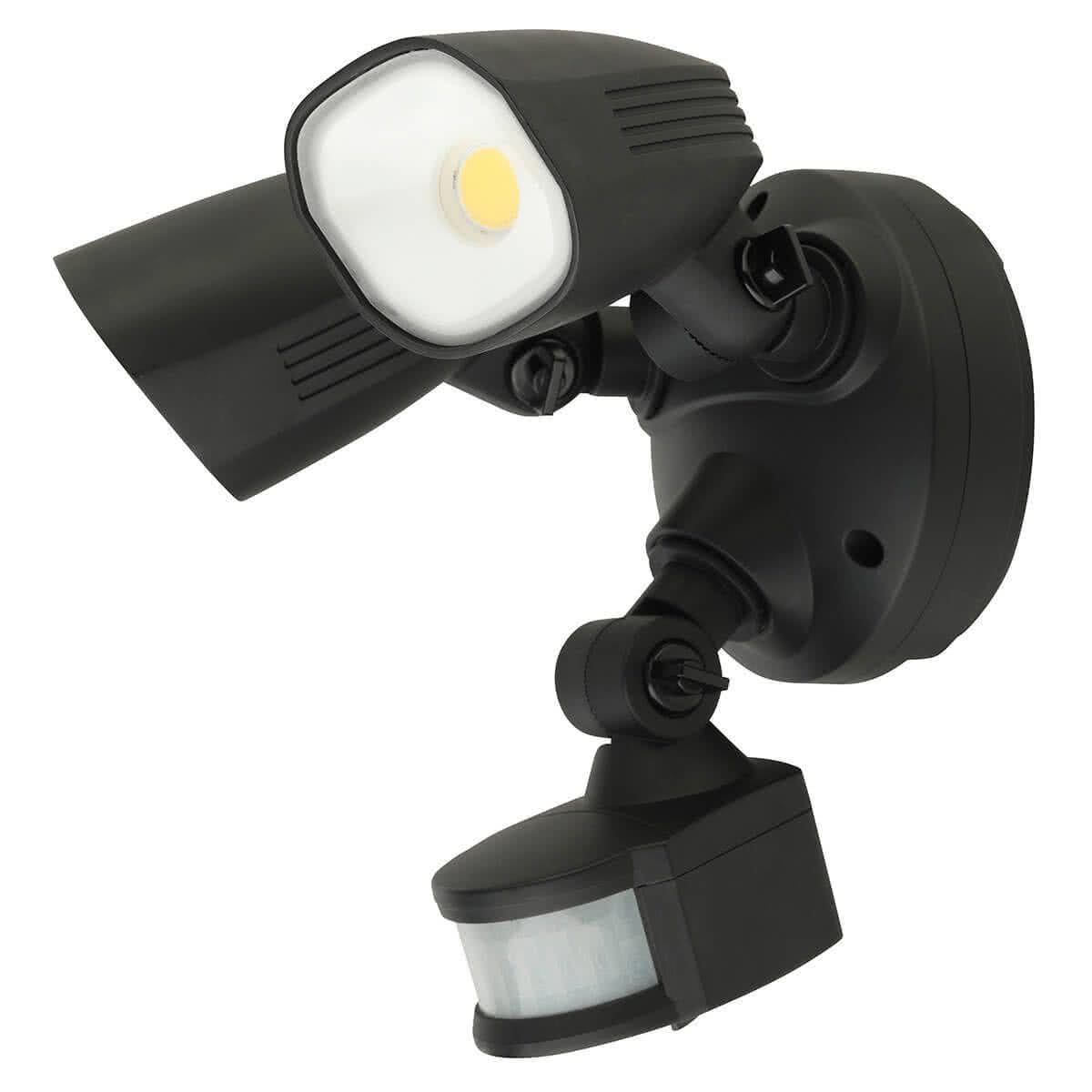 Shielder 20w Cob LED Twin Adjustable Outdoor Spotlight With Motion Sensor