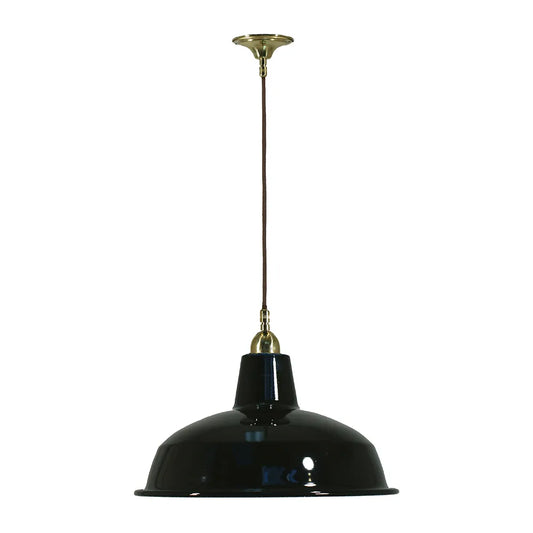 Warehouse 300mm Black-Cloth Cord Susp