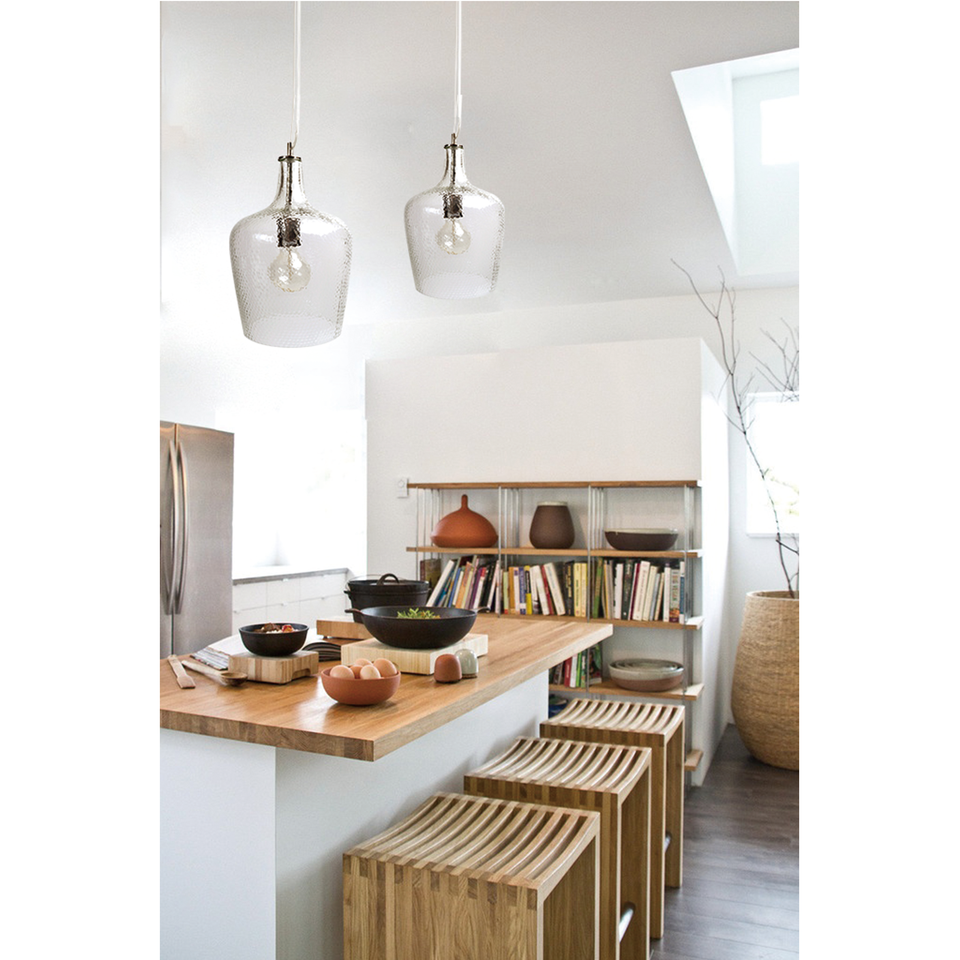 Marsha Glass Pendant Light - Clear
