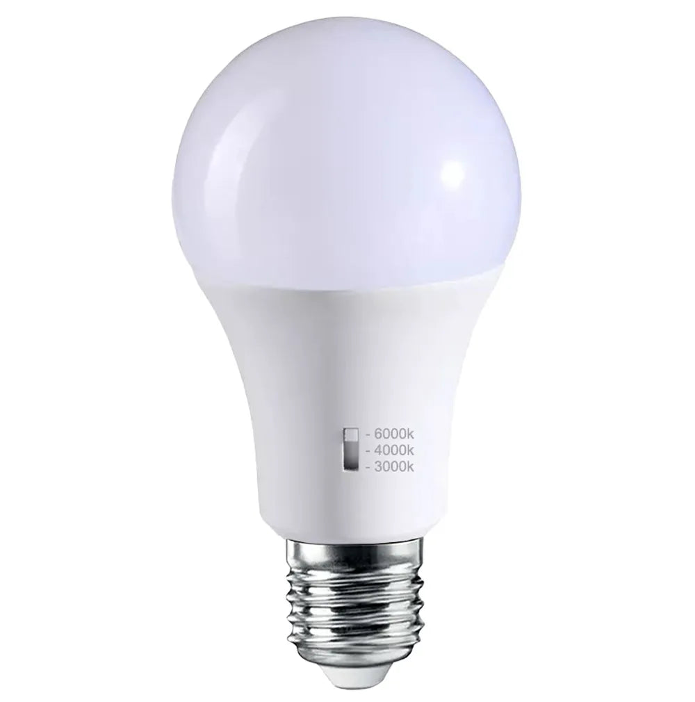12w A60 Tri-Colour LED Lamp-E27-Dim