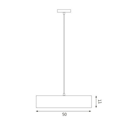 Mara Drum Pendant Light - Black