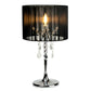 Paris Crystal Table Lamp - Black