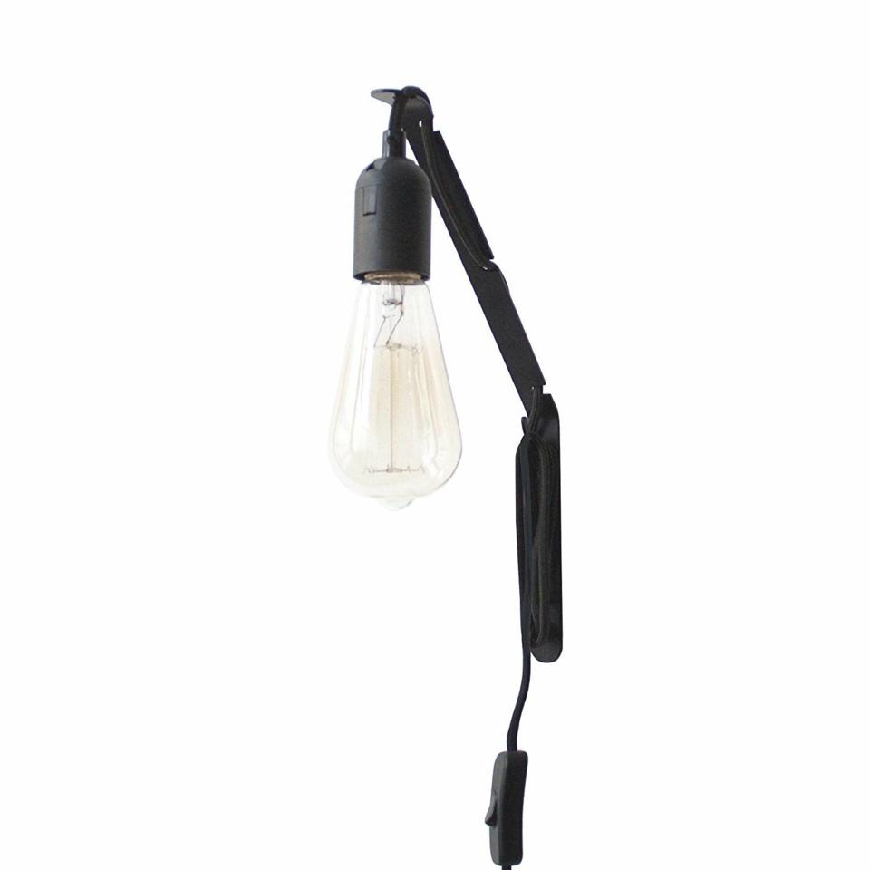 Dinka Iron Arm Wall-Mounted Light - Black