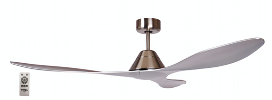 Air Apache 130cm Brushed Nickel Dc Ceiling Fan Inc 5 Speed Remote