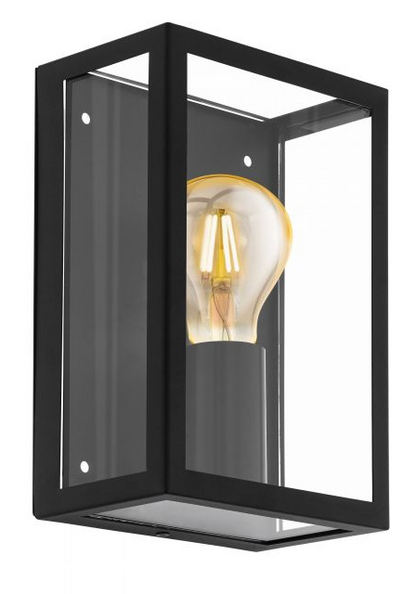 Alamonte One Light Black Exterior Wall Light