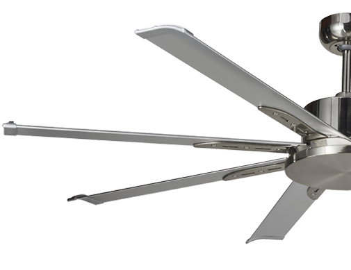 Albatross Mini Eight Blade Dc 165cm Brushed Nickel Incl 5 Speed Remote Ceiling Fan