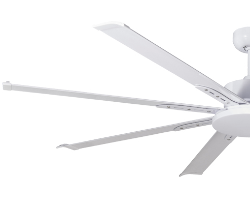 Albatross Mini Eight Blade Dc 165cm White Incl 5 Speed Remote Ceiling Fan