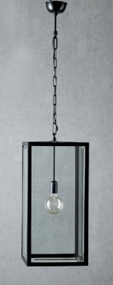 Archie Rose Large Black Pendant