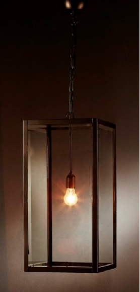 Archie Rose Large Black Pendant