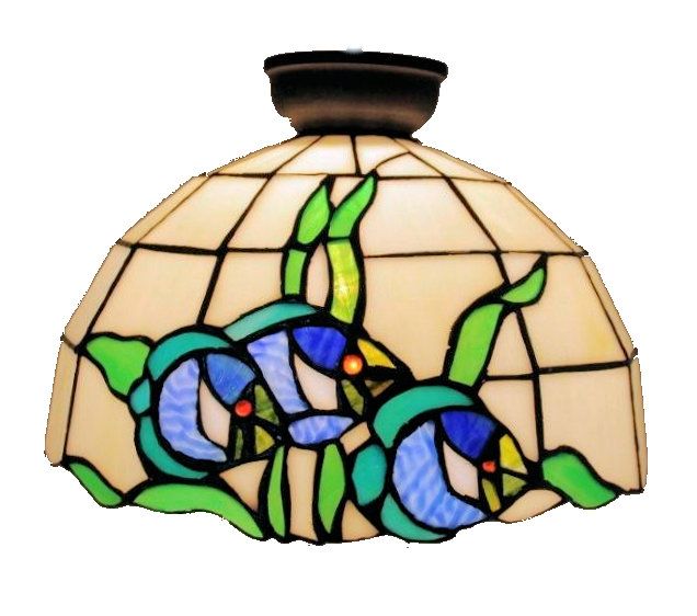 Floral Leadlight Batten Fix