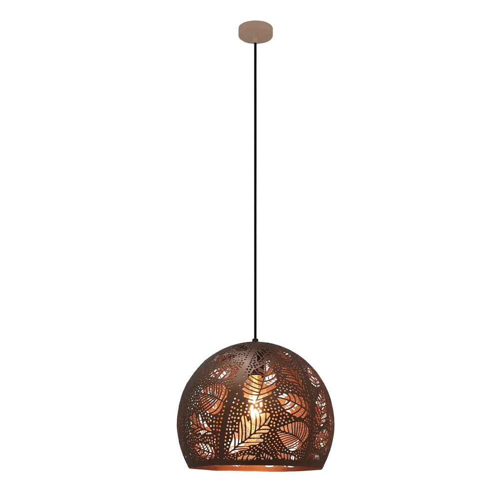 BOTANICA: Bohemian Embossed Dome Shape Pendant Lights