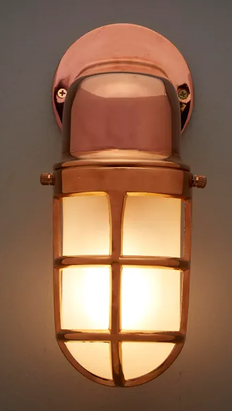 Hamptons Bronson Brass Exterior Wall Light