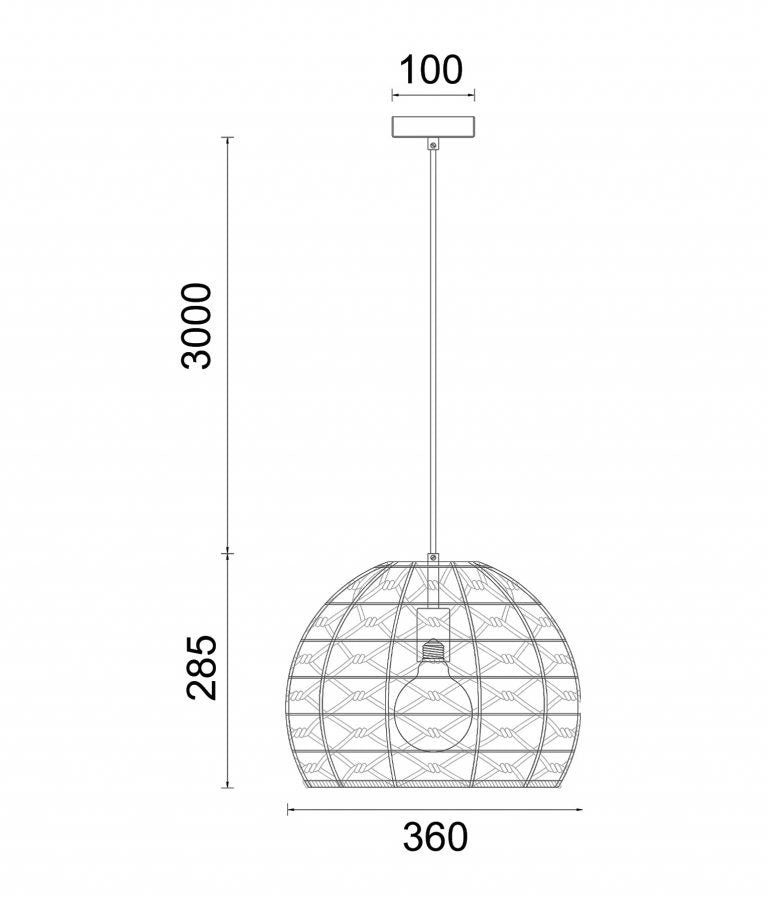 Canamo Natural Hemp Rope and Black Hardware