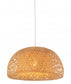 Canasta Natural Bamboo Finish Pendant