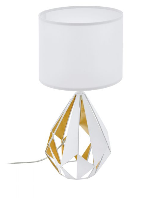 Carlton 5 White Gold Table Lamp