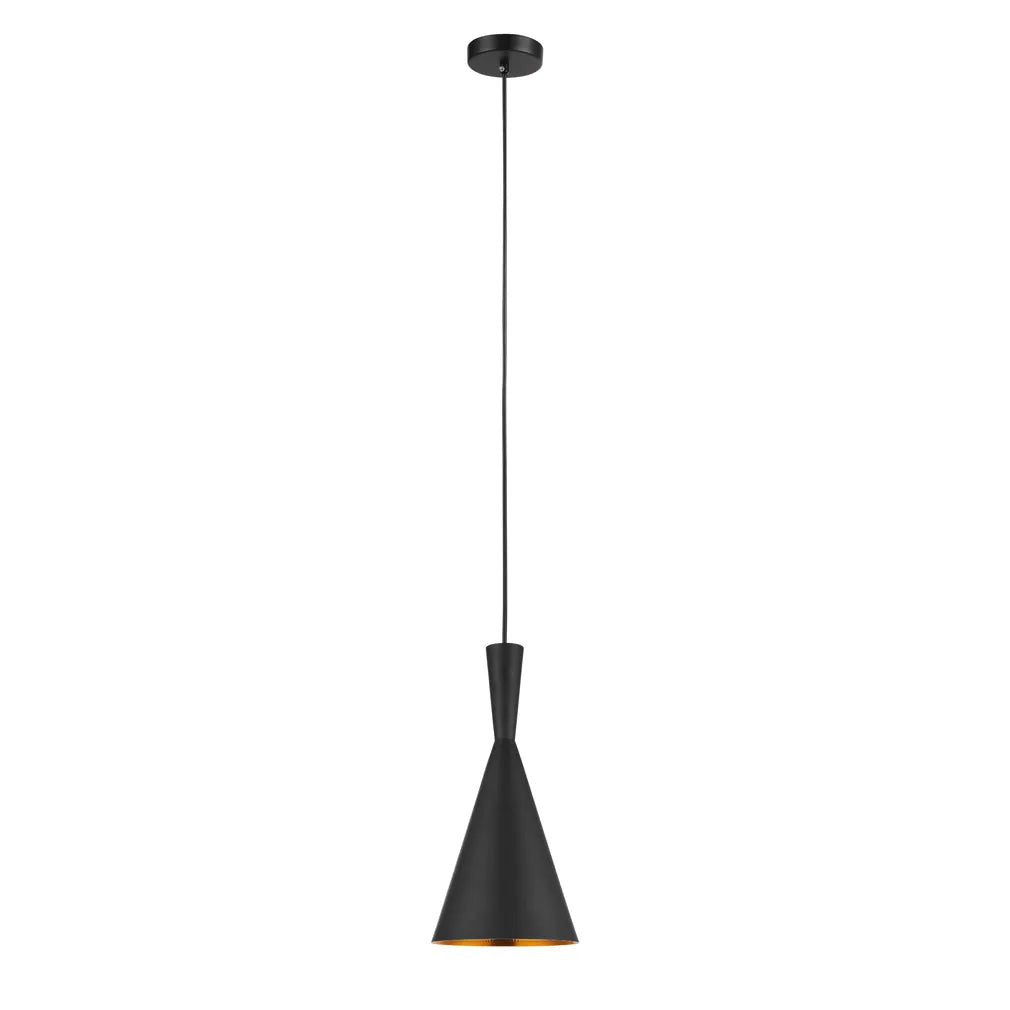 CAVIAR: Black Cone Shape Pendant Light