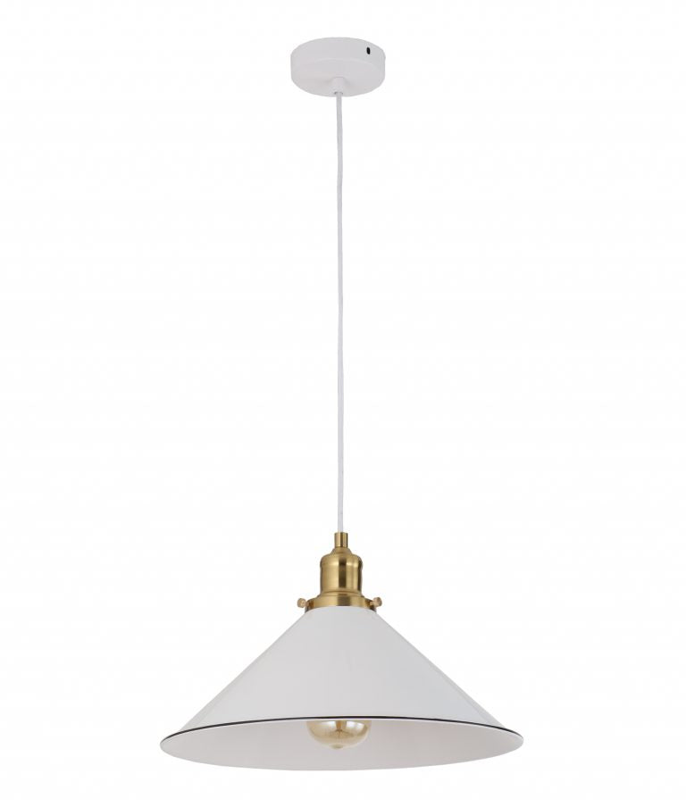 Cerema Interior White With Antique Brass and Black Highlight