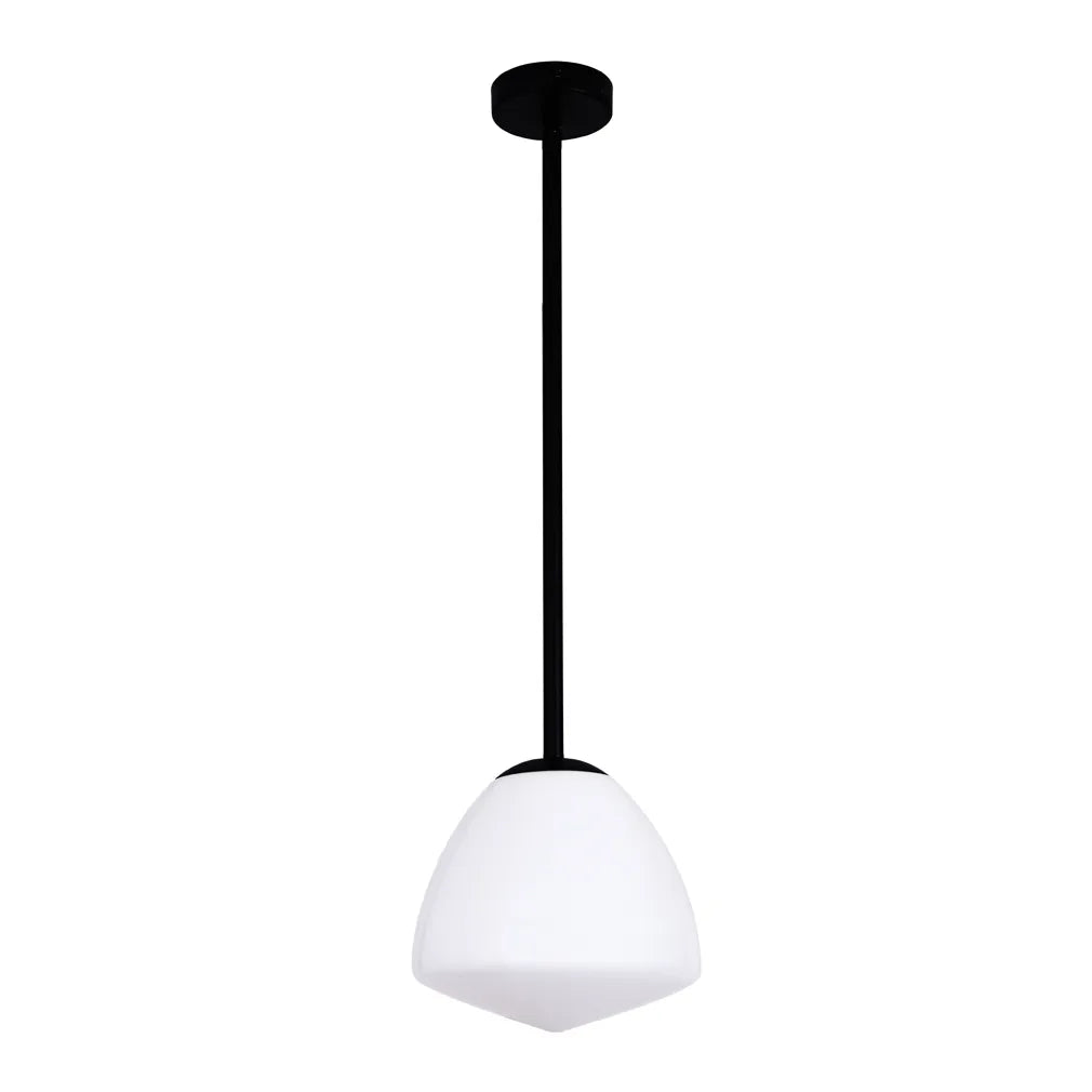 CIOTOLA: Interior Tipped Small Dome Frosted Glass Pendant Lights