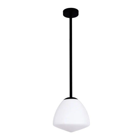 CIOTOLA: Interior Tipped Small Dome Frosted Glass Pendant Lights