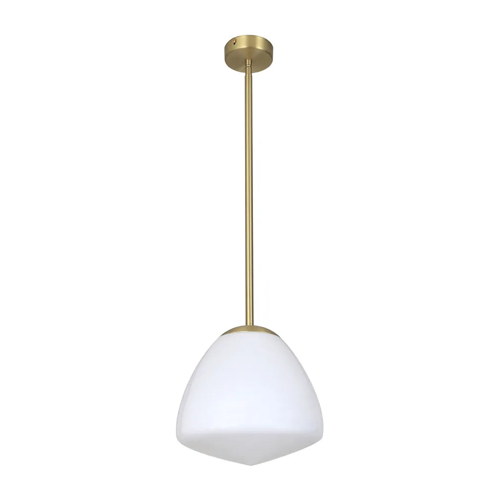 CIOTOLA: Interior Tipped Small Dome Frosted Glass Pendant Lights
