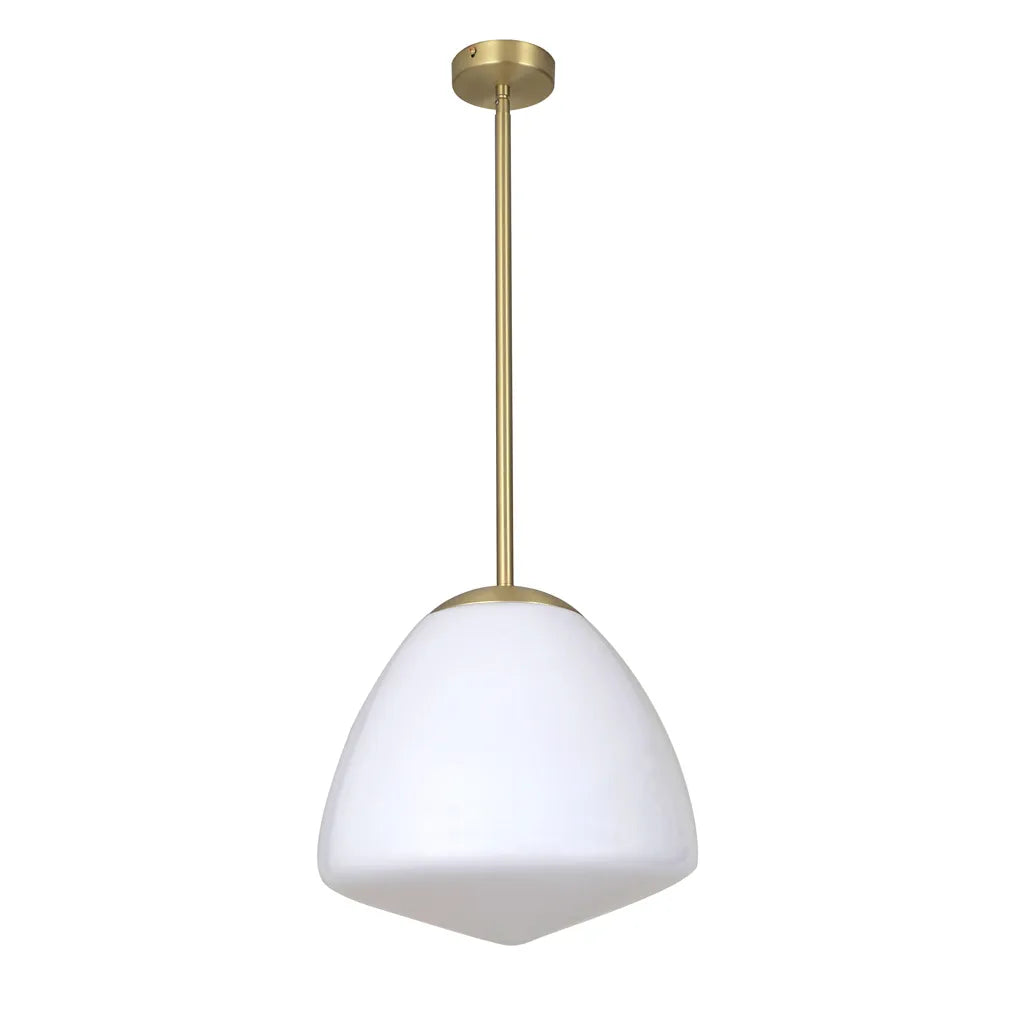 CIOTOLA: Interior Tipped Medium Dome Frosted Glass Pendant Lights
