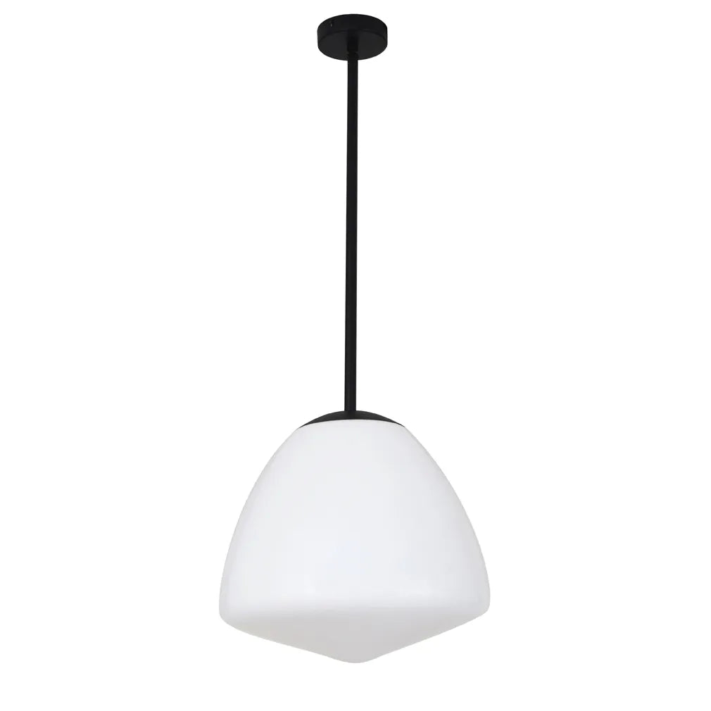 CIOTOLA: Interior Tipped Large Dome Frosted Glass Pendant Lights