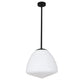 CIOTOLA: Interior Tipped Large Dome Frosted Glass Pendant Lights