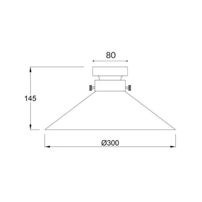 Batten Fitting Large Cone Shape