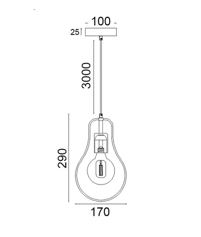 Contour Ceiling Pendant