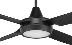 Cruze 132cm Incl LED Cct Light Black Ceiling Fan