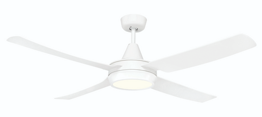 Cruze 132cm Incl LED Cct Light White Ceiling Fan